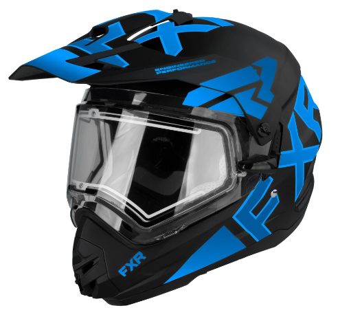 FXR Torque X Team Helmet with Electric DOUBLE Shield