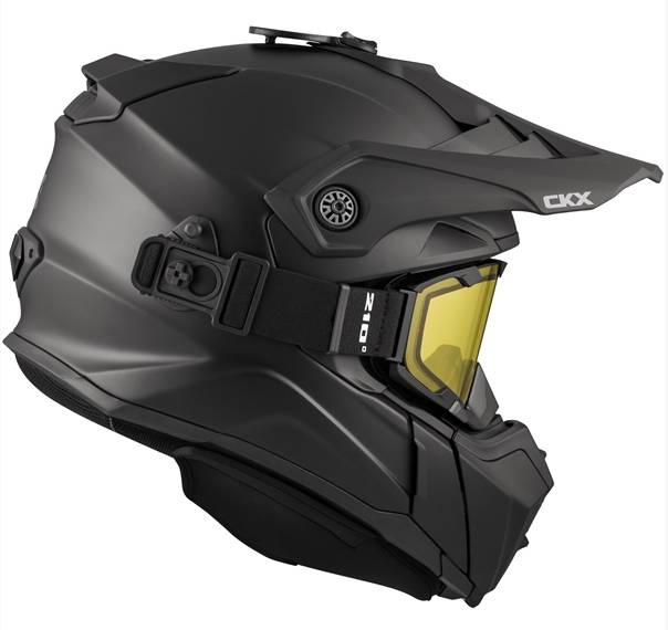 CKX Titan Original Solid Snow Helmet with Dual Lens Goggles - ADULT MEDIUM