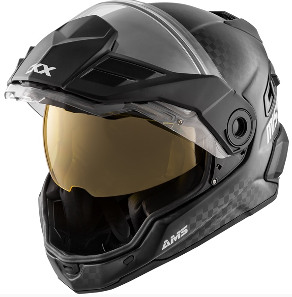 CKX Mission AMS Helmet Carbon Electric with Double Shield - MEDIUM